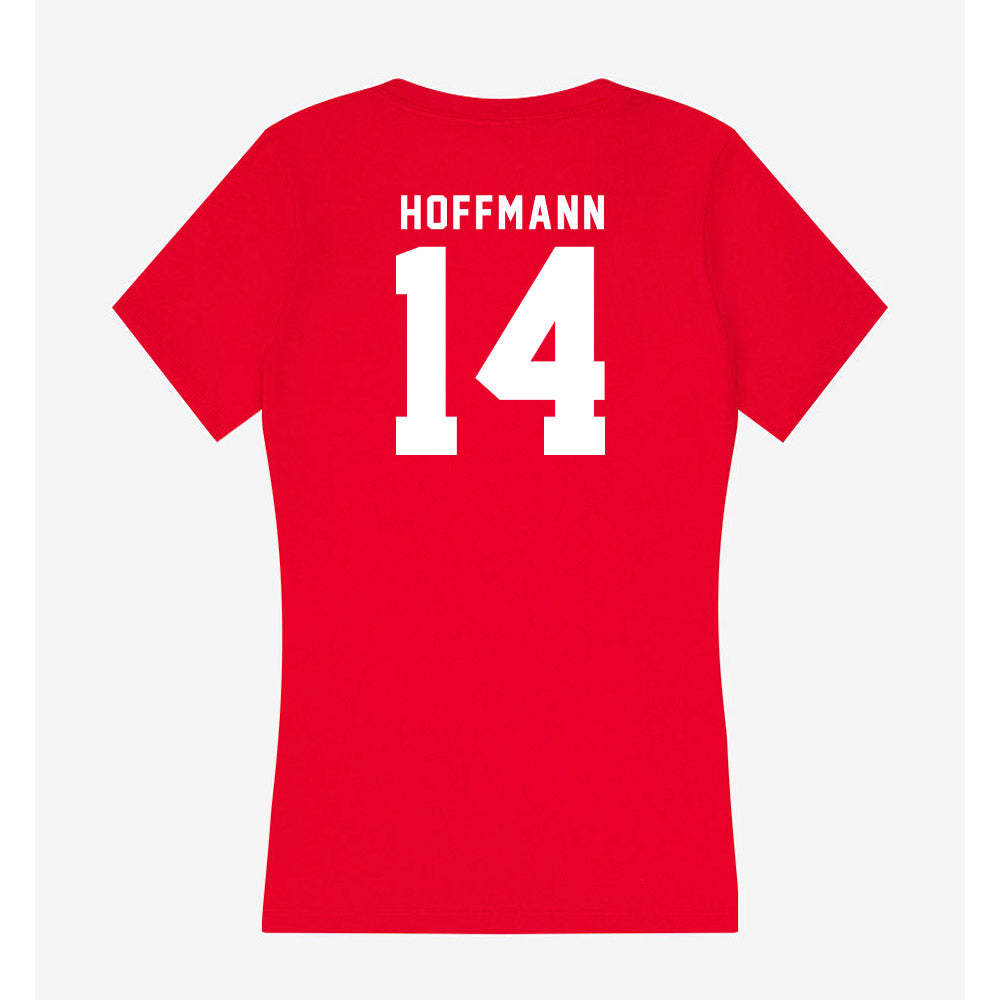 Nebraska - NCAA Softball : Kacie Hoffmann - Women's V-Neck T-Shirt-1