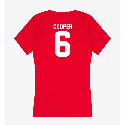 Nebraska - NCAA Men's Basketball : Will Cooper - Women's V-Neck T-Shirt-1