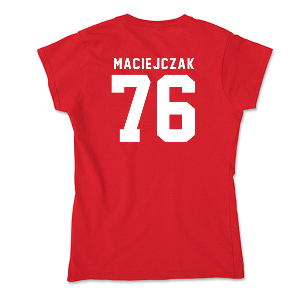 Nebraska - NCAA Football : Jason Maciejczak - Soft Style Women’s T-Shirt-1