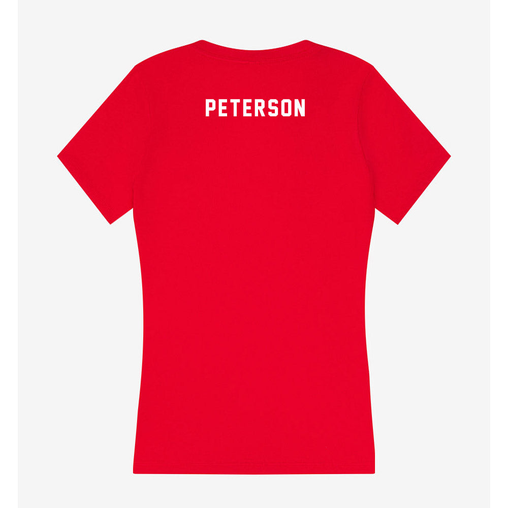 Nebraska - NCAA Women's Gymnastics : Molly Peterson - Women's V-Neck T-Shirt-1