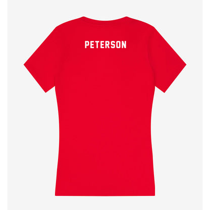 Nebraska - NCAA Women's Gymnastics : Molly Peterson - Women's V-Neck T-Shirt-1