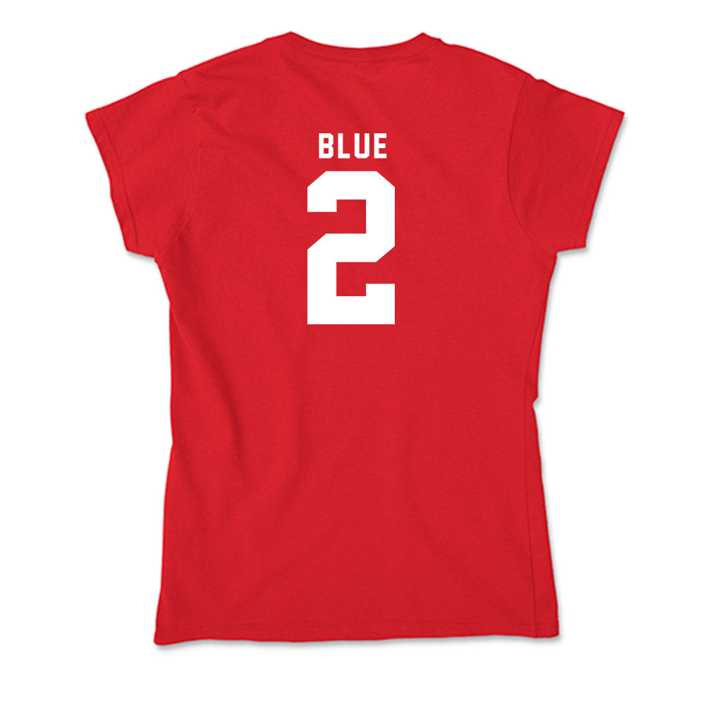 Nebraska - NCAA Men's Basketball : Kendall Blue - Soft Style Women’s T-Shirt-1