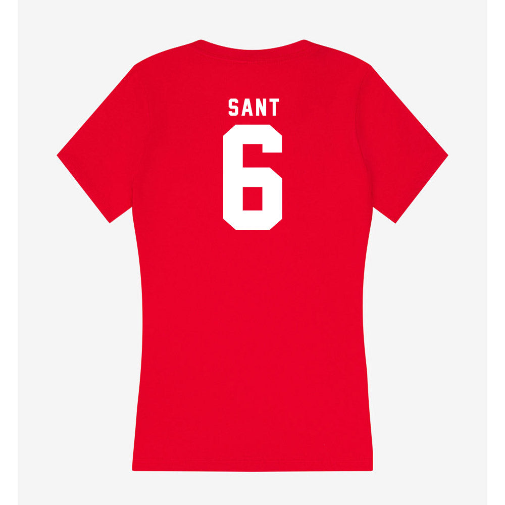 Nebraska - NCAA Women's Soccer : Sadie Sant - Women's V-Neck T-Shirt-1