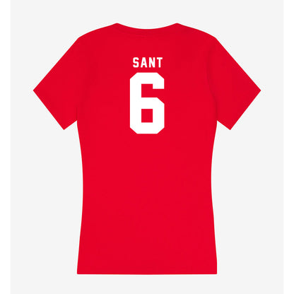 Nebraska - NCAA Women's Soccer : Sadie Sant - Women's V-Neck T-Shirt-1