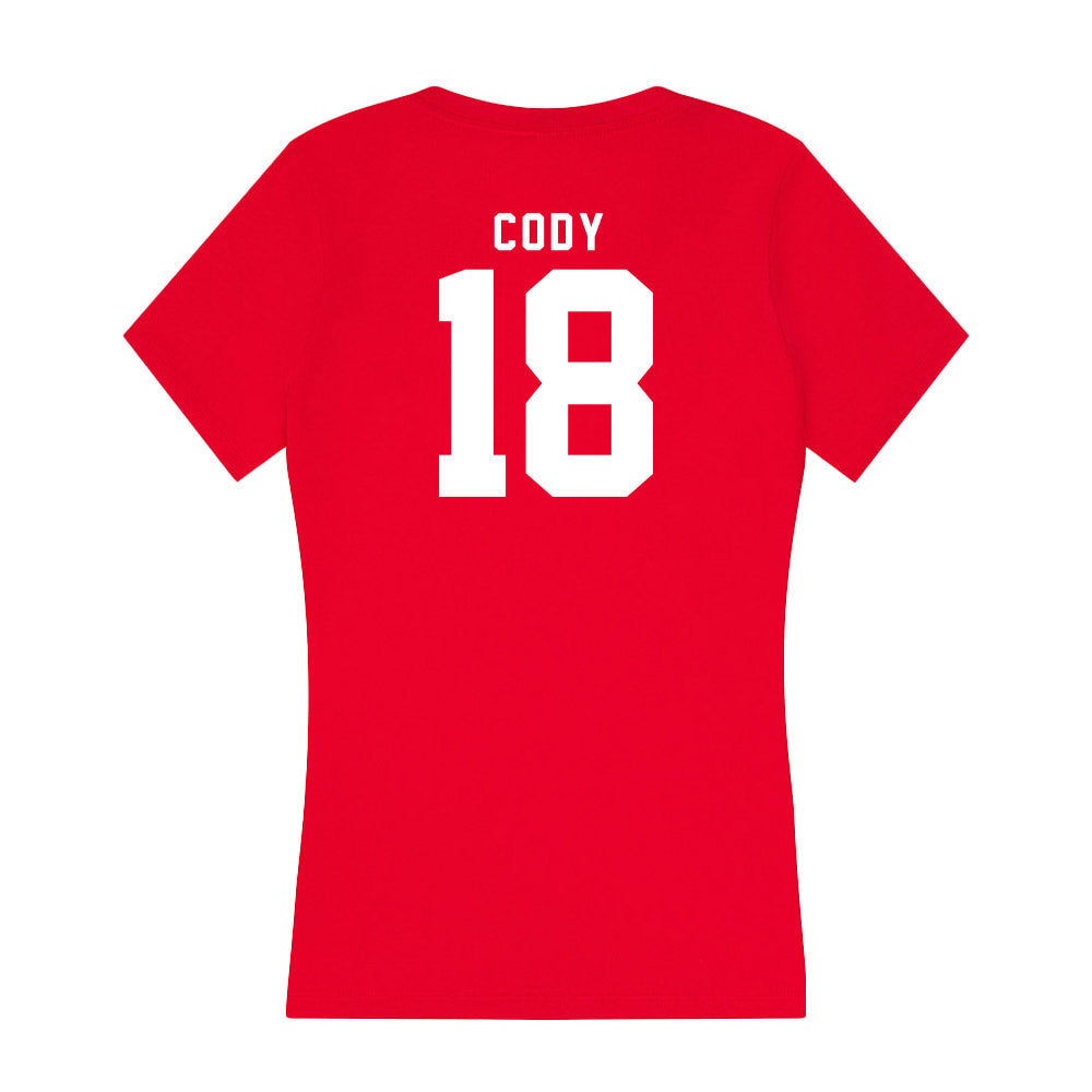 Nebraska - NCAA Softball : Peyton Cody - Women's V-Neck T-Shirt-1