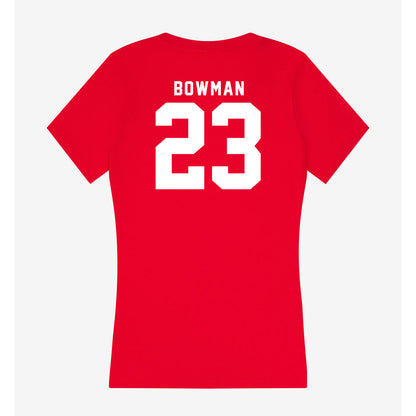 Nebraska - NCAA Women's Bowling : Kathryn Bowman - Women's V-Neck T-Shirt-1