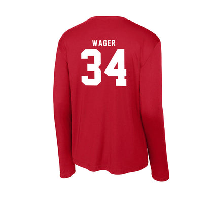 Nebraska - NCAA Football : Gage Wager - Activewear Long Sleeve T-Shirt