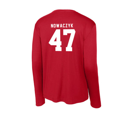 Nebraska - NCAA Baseball : Colin Nowaczyk - Activewear Long Sleeve T-Shirt-1