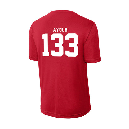 Nebraska - NCAA Wrestling : Omar Ayoub - Activewear T-Shirt-1