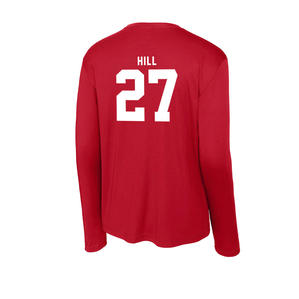 Nebraska - NCAA Softball : Natalia Hill - Activewear Long Sleeve T-Shirt-1