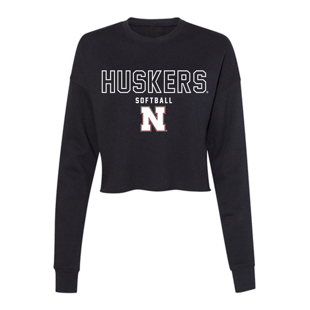 Nebraska - NCAA Softball : Kacie Hoffmann - Women's Cropped Crew Fleece-0