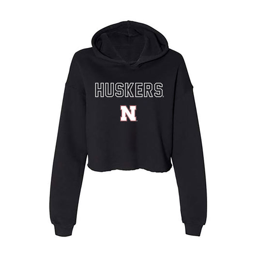 Nebraska - NCAA Women's Gymnastics : Allie Gard - Women's Crop Fleece Hoodie-0