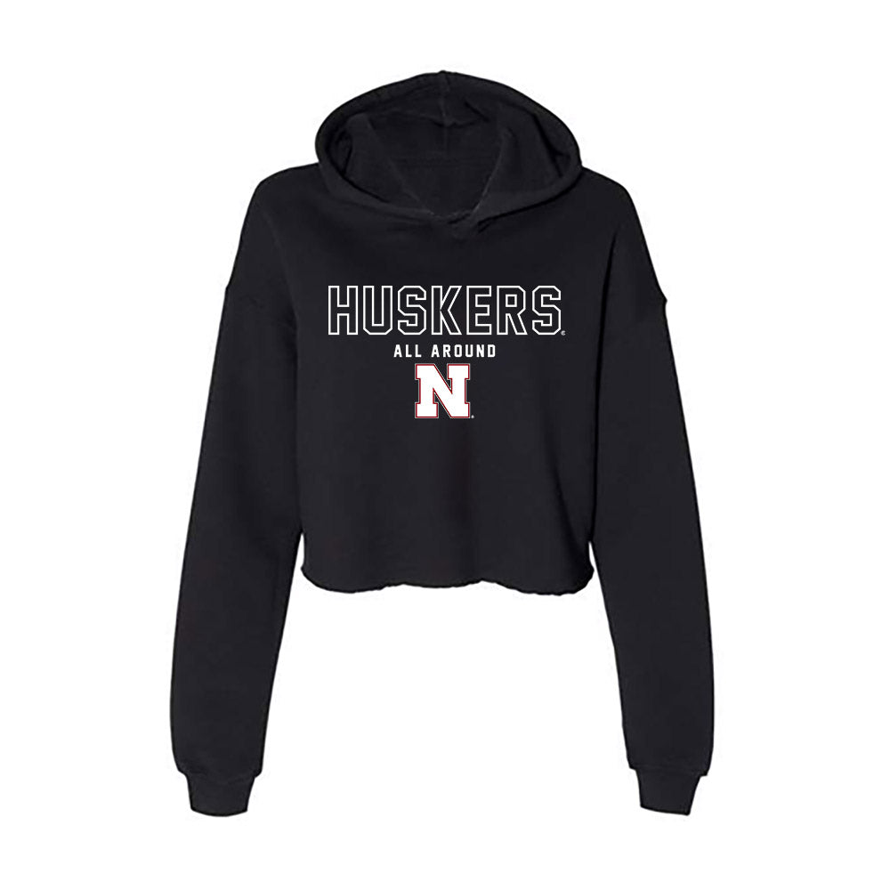 Nebraska - NCAA Women's Gymnastics : Isabel Sikon - Women's Crop Fleece Hoodie-0