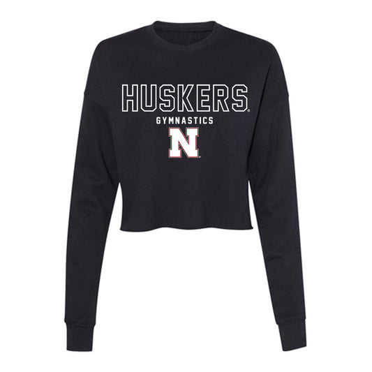 Nebraska - NCAA Women's Gymnastics : Reese Baker - Women's Cropped Crew Fleece-0