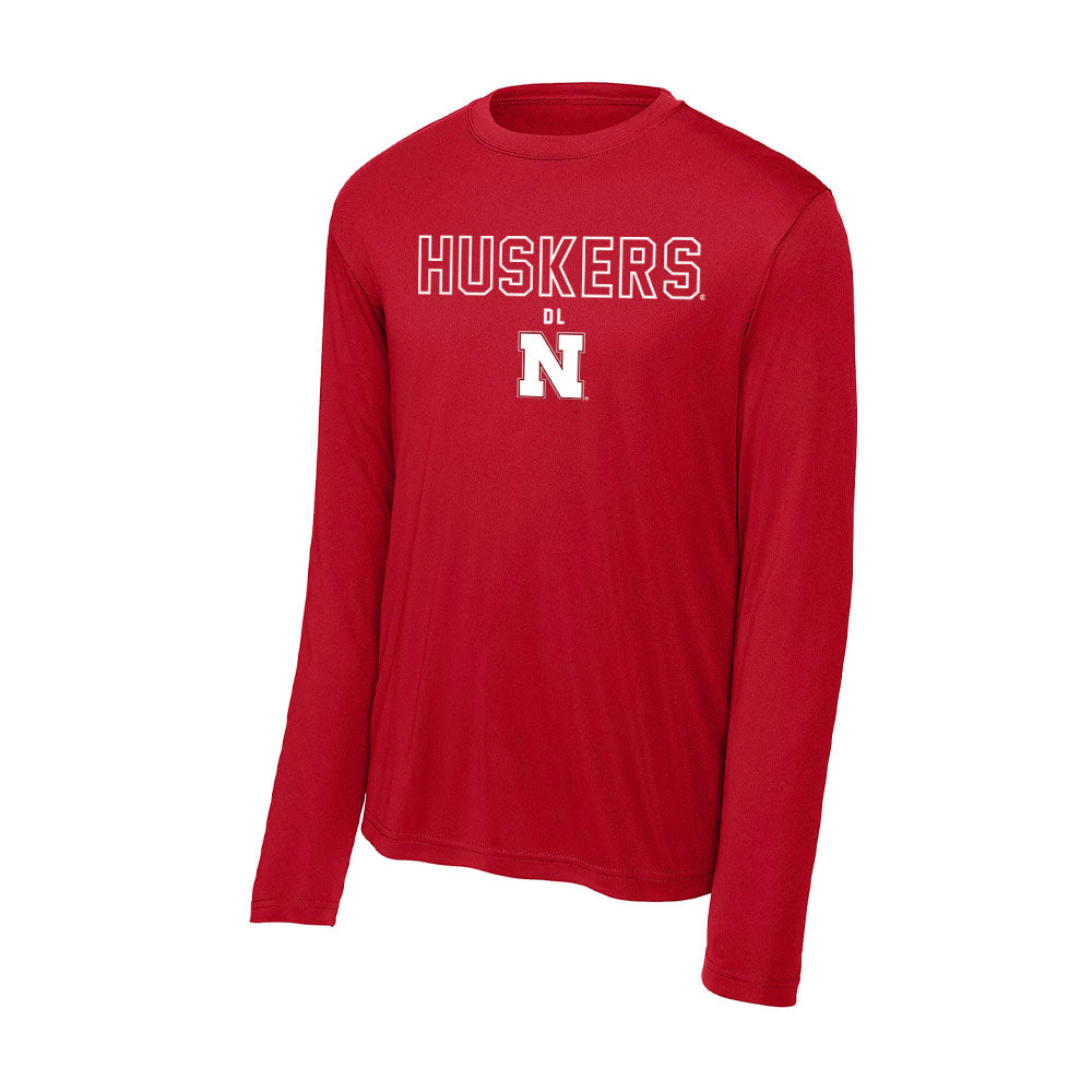 Nebraska - NCAA Football : Nash Hutmacher - Activewear Long Sleeve T-Shirt