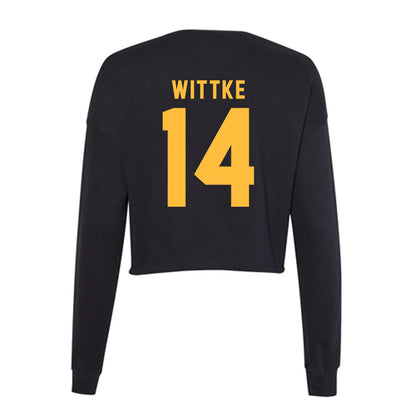 Minnesota - NCAA Football : Dylan Wittke - Women's Cropped Crew Fleece-1