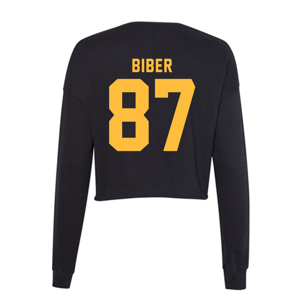 Minnesota - NCAA Football : Drew Biber - Women's Cropped Crew Fleece-1