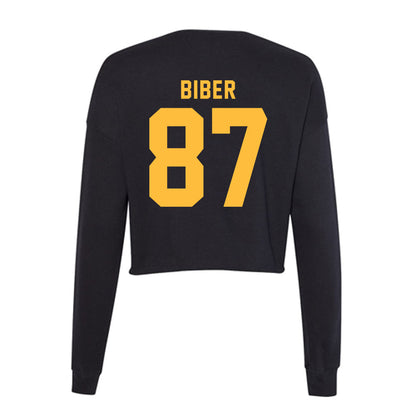 Minnesota - NCAA Football : Drew Biber - Women's Cropped Crew Fleece-1