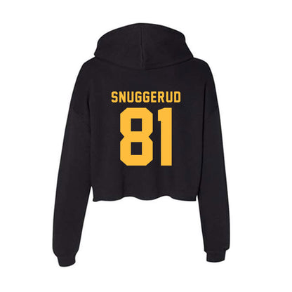 Minnesota - NCAA Men's Ice Hockey : Jimmy Snuggerud - Women's Crop Fleece Hoodie-1