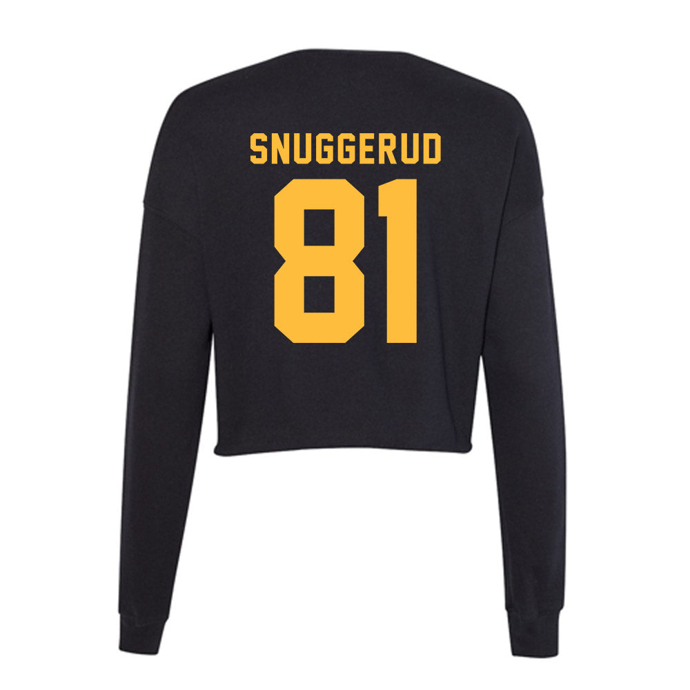 Minnesota - NCAA Men's Ice Hockey : Jimmy Snuggerud - Women's Cropped Crew Fleece-1