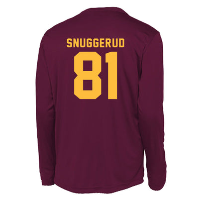 Minnesota - NCAA Men's Ice Hockey : Jimmy Snuggerud - Activewear Long Sleeve T-Shirt