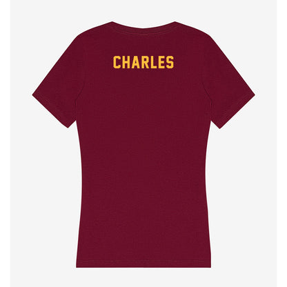 Minnesota - NCAA Men's Track & Field : Aaron Charles - Women's V-Neck T-Shirt-1