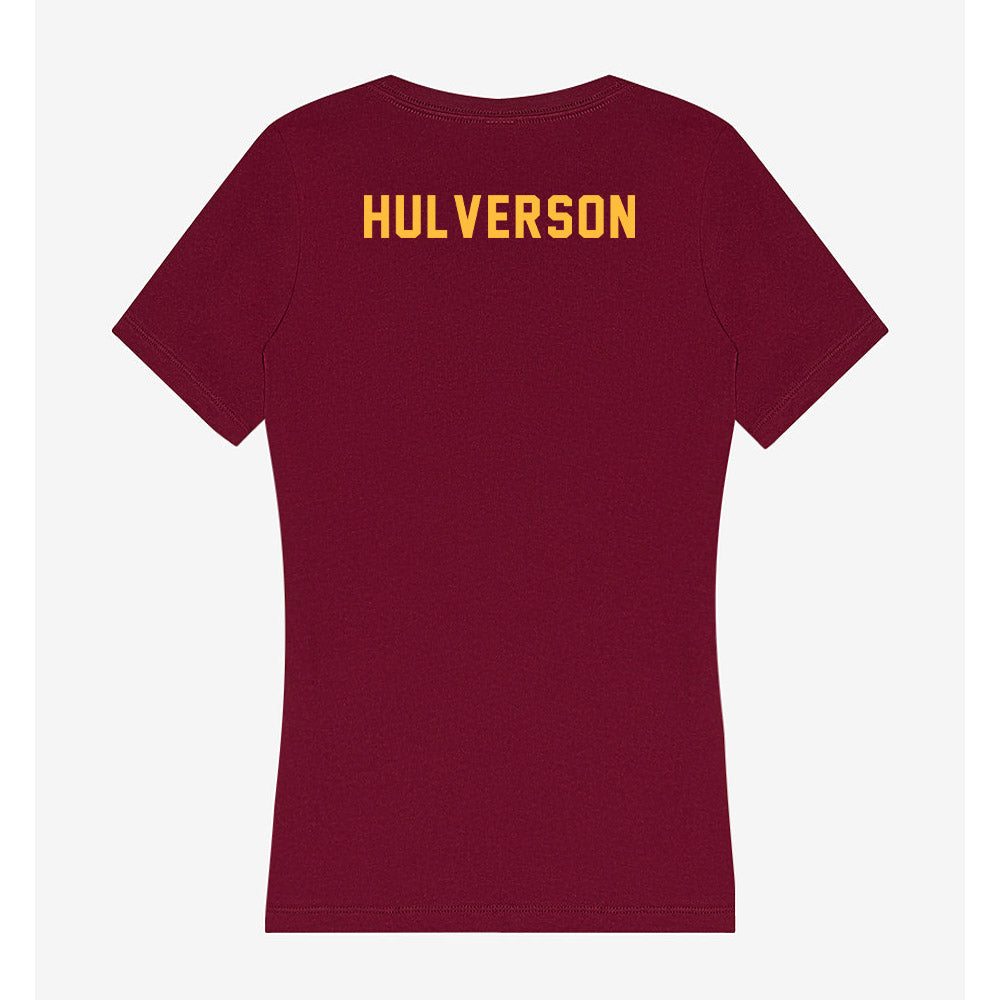 Minnesota - NCAA Wrestling : Quincy Hulverson - Women's V-Neck T-Shirt-1