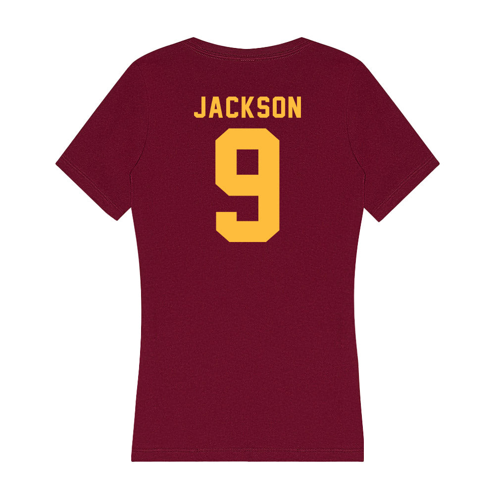 Minnesota - NCAA Football : Daniel Jackson - Women's V-Neck T-Shirt-1