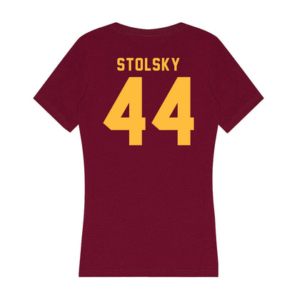 Minnesota - NCAA Football : Tyler Stolsky - Women's V-Neck T-Shirt-1