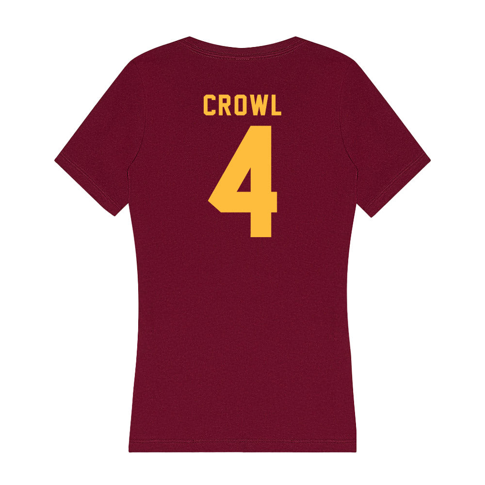 Minnesota - NCAA Women's Volleyball : Lauren Crowl - Women's V-Neck T-Shirt-1