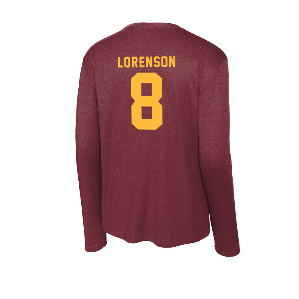 Minnesota - NCAA Men's Basketball : Max Lorenson - Activewear Long Sleeve T-Shirt-1