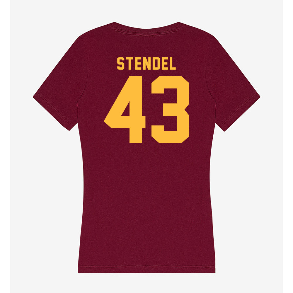 Minnesota - NCAA Football : Ethan Stendel - Women's V-Neck T-Shirt-1