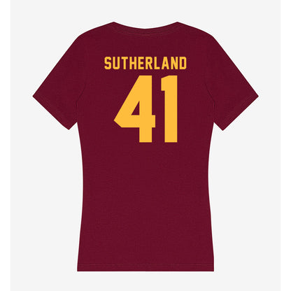 Minnesota - NCAA Baseball : Charlie Sutherland - Women's V-Neck T-Shirt-1