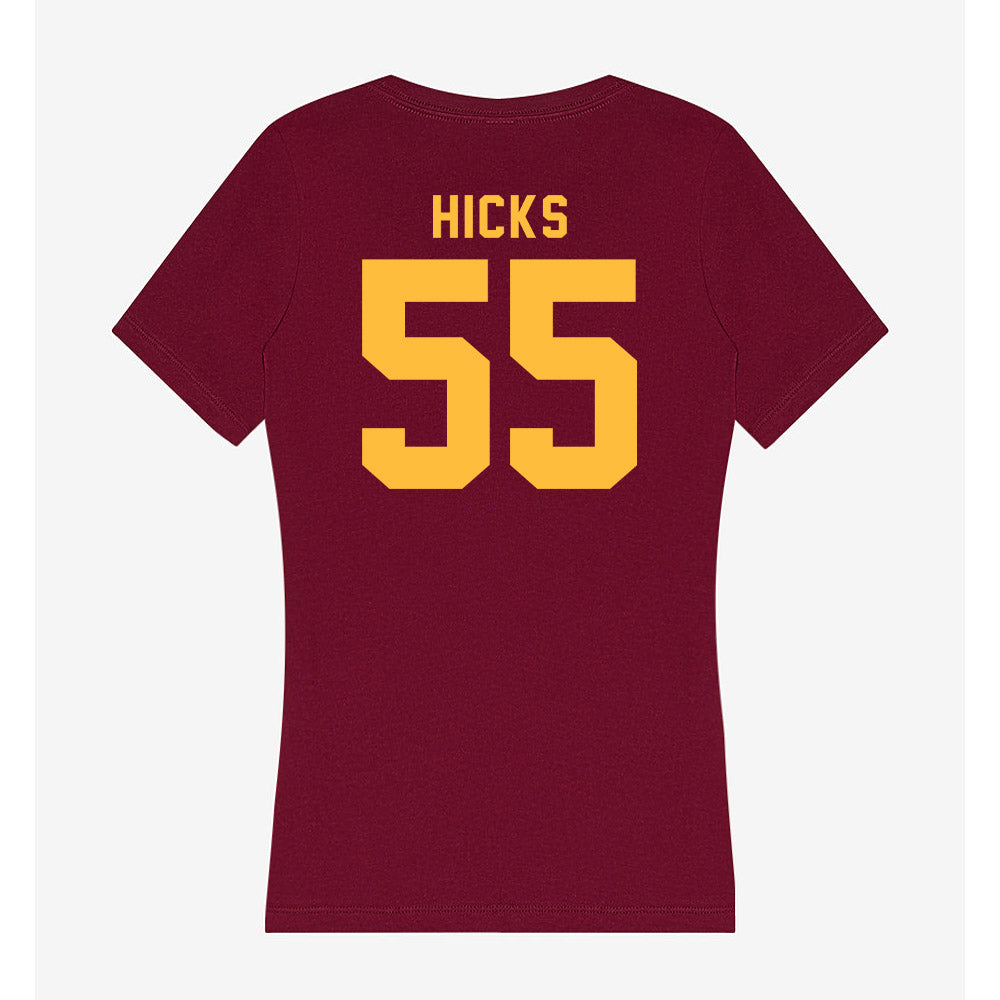 Minnesota - NCAA Football : Jaylin Hicks - Women's V-Neck T-Shirt-1