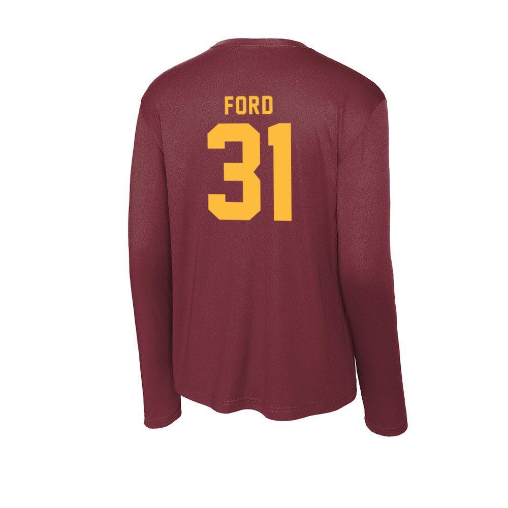 Minnesota - NCAA Football : Xavier Ford - Activewear Long Sleeve T-Shirt-1