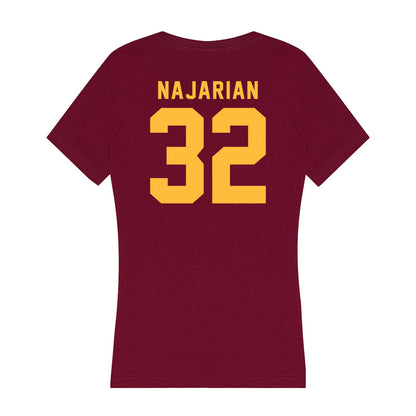 Minnesota - NCAA Football : Peter Najarian - Women's V-Neck T-Shirt-1