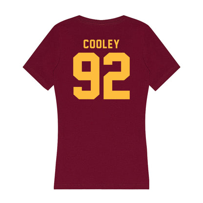 Minnesota - NCAA Men's Ice Hockey : Logan Cooley - Women's V-Neck T-Shirt-1