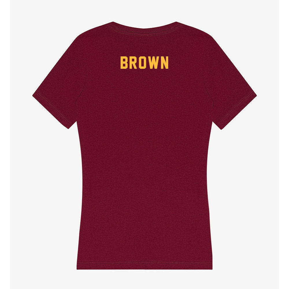 Minnesota - NCAA Men's Track & Field : Spencer Brown - Women's V-Neck T-Shirt-1