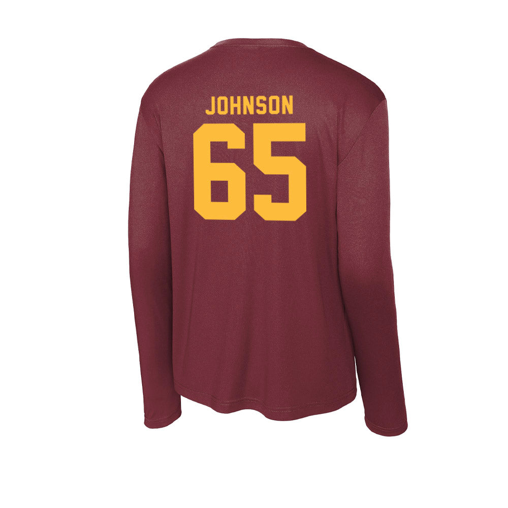 Minnesota - NCAA Football : Greg Johnson - Activewear Long Sleeve T-Shirt-1