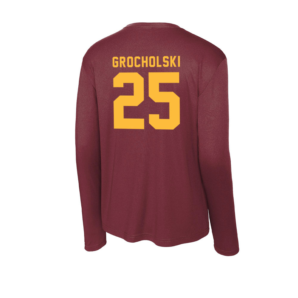 Minnesota - NCAA Women's Basketball : Grace Grocholski - Activewear Long Sleeve T-Shirt-1