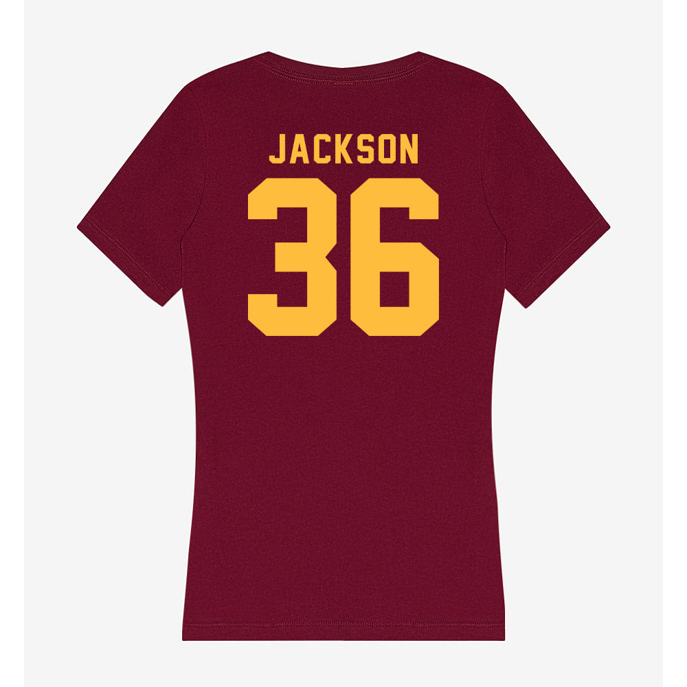 Minnesota - NCAA Football : Daniel Jackson - Women's V-Neck T-Shirt-1