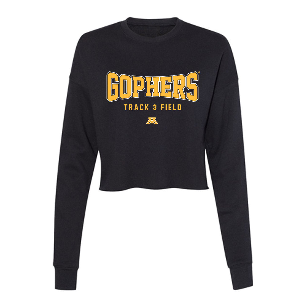 Minnesota - NCAA Men's Track & Field : Spencer Brown - Women's Cropped Crew Fleece-0