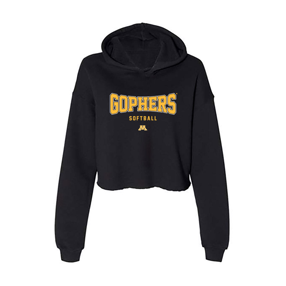 Minnesota - NCAA Softball : Jessa Snippes - Women's Crop Fleece Hoodie-0