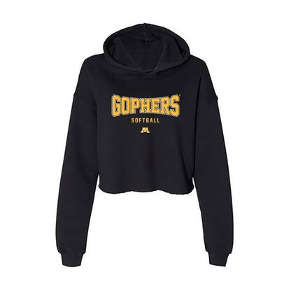 Minnesota - NCAA Softball : Jessa Snippes - Women's Crop Fleece Hoodie-0