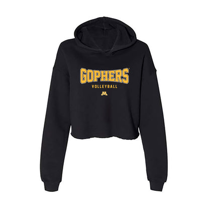 Minnesota - NCAA Women's Volleyball : Alex Acevedo - Women's Crop Fleece Hoodie-0