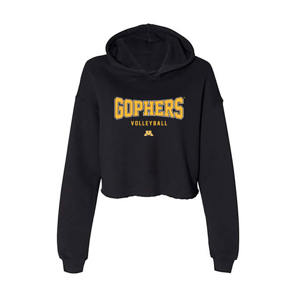 Minnesota - NCAA Women's Volleyball : Georgia Lee - Women's Crop Fleece Hoodie-0
