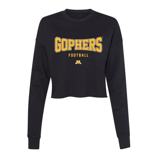 Minnesota - NCAA Football : Jai'Onte' McMillan - Women's Cropped Crew Fleece-0