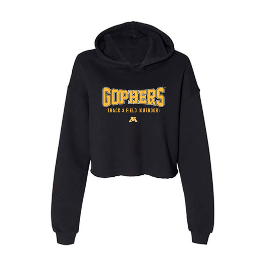Minnesota - NCAA Women's Track & Field : Victory Godah - Women's Crop Fleece Hoodie-0
