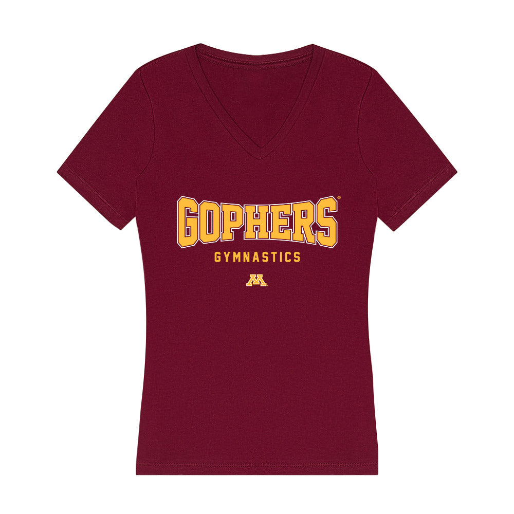 Minnesota - NCAA Women's Gymnastics : Teryn Crump - Women's V-Neck T-Shirt-0