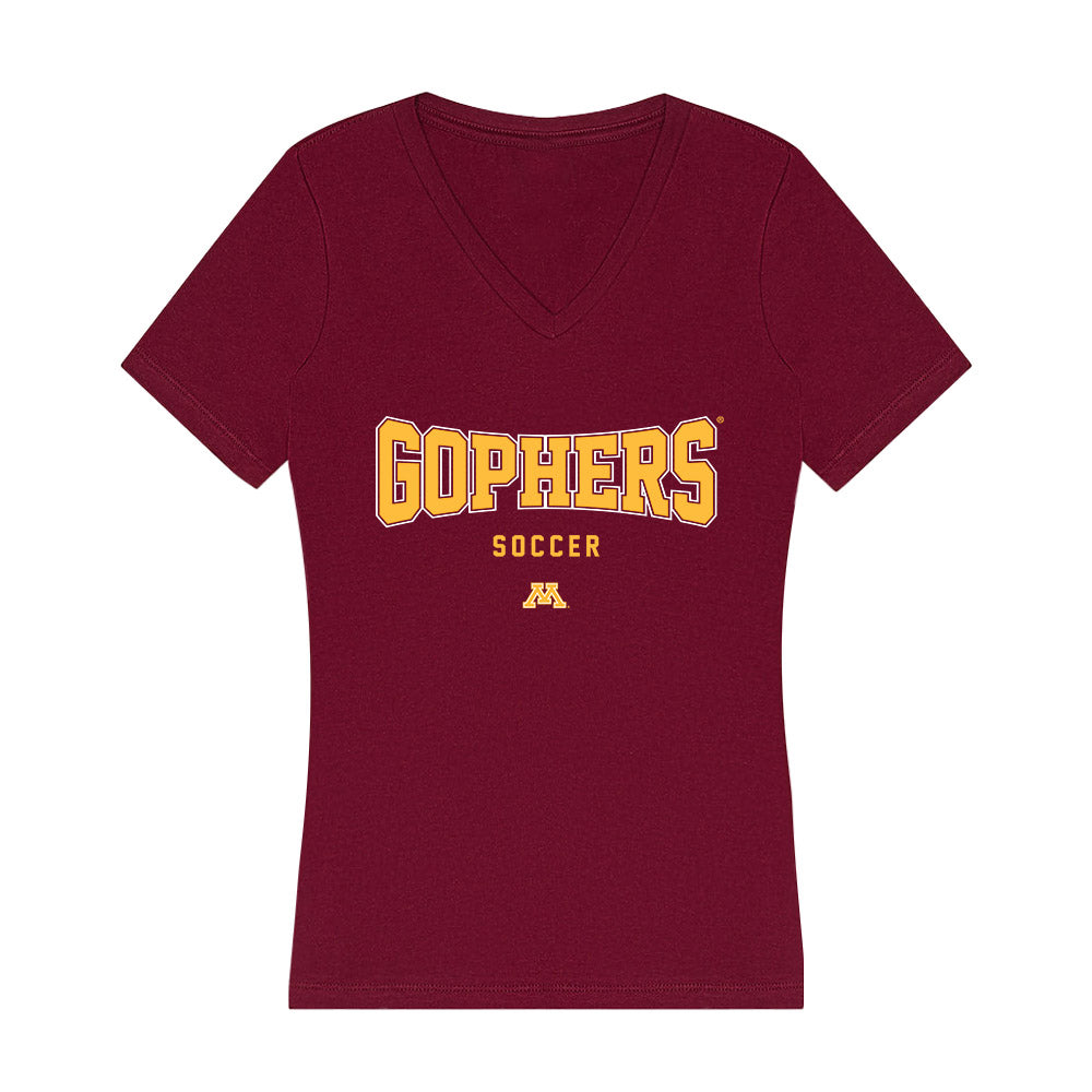 Minnesota - NCAA Women's Soccer : Sarah Martin - Women's V-Neck T-Shirt-0